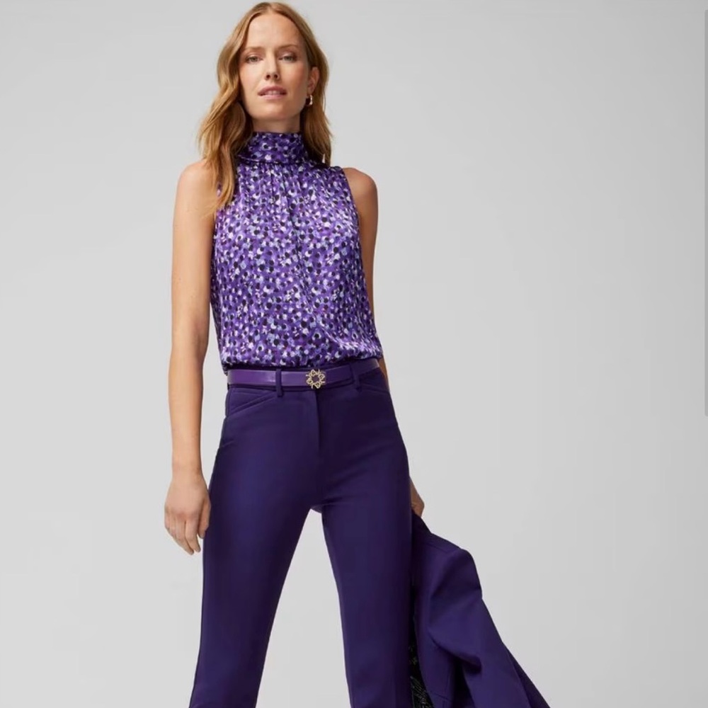 NWT WHBM Sleeveless Tie-Back Shell Top